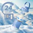 Momcozy 22oz Portable Breast Milk Cooler for Outdoor, Life Saver with 360 Total Cooling for 24 Hours, Larger Capacity Travel Breastmilk Chiller with 2pcs Baby Bottles for Breastmilk Storage