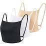 3Pcs Lady Camisole Cleavage Cover Up Overlay Modesty Panel Vest Tanks Bra Anti Peep Invisible