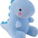 Plush Dinosaur Stuffed Animal Cute Toys Anime Dinosaur Soft Throw Pillow Gift for Children Boys Girls Blue 10.8 inch