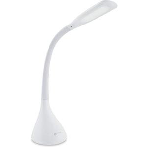 OttLite Creative Curves LED Desk Lamp with Adjustable Neck - Dimmable with 4 Brightness Settings & Energy Efficient Natural Daylight LEDs for Home Office, Computer Desk, & Dorms (White)