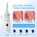 Electronic Tonsil Stone Remover with Camera, Tonsil Stone Removal Kit, 3 Suction Levels, Tonsil Stone Vacuum, Oral Care for Mouth Health, USB Rechargeable