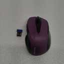 TECKNET Wireless Mouse, 2.4G Ergonomic Optical Mouse, Computer Mouse for Laptop, PC, Computer, Chromebook, Notebook, 6 Buttons, 24 Months Battery Life, 2600 DPI, 5 Adjustment Levels (Purple)