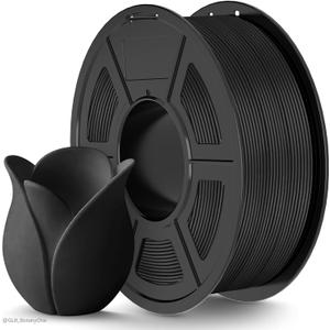 TECBEARS High Speed PLA 3D Printer FilamentMatte PLA Filament 1.75mm for High Speed 50-600mm/s, High Toughness Matte Filament, Black 1KG