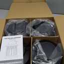 KOOPER 4 Pack Solar Lantern Outdoor Lights, Upgraded Flickering Flame Solar Lanterns Lights Outdoor Waterproof, Hanging Lantern Decorative, Solar Powered Lanterns for Yard Patio Path Tree Garden Decor