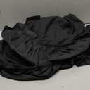 Veemoon Elastic Square Table Cover Stretch Fitted Polyester Tablecloth for Outdoor Picnic Garden and Market Stalls Non-Slip Square Tablecloth in Solid Color for Home and Party Decoration (Black)