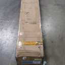 DWVO 6FT Picnic Table, Heavy Duty Outdoor Picnic Table and Bench w/Umbrella Hole, Resin Tabletop & Stable Steel Frame Ideal for Yard Patio Lawn Party, Light Brown