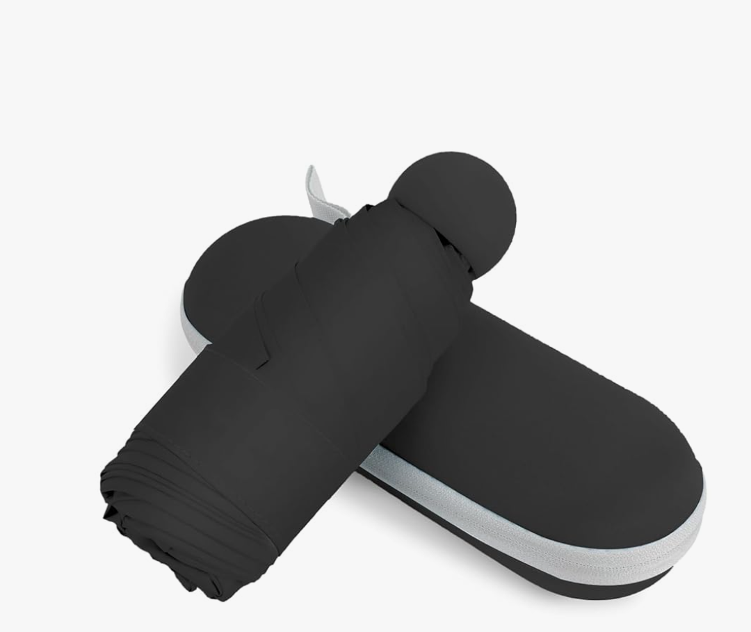 Compact Travel Umbrella, Small Pocket Mini Umbrella for Purse Wallet, UV Sun Rain Umbrellas for Backpack, Portable Folding Umbrellas for Women Kids