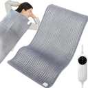 Extra Large Heating Pads for Back Pain Relief & Period Cramps,20"x40" King Size, with Upgraded 10 Temperature Controllers and 3 Timer Options,Machine Washable, Birthday Gifts for Women Men