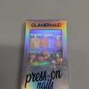 GLAMERMAID Press on Toenails, Spring Summer Light Pink Flower Gel Glue on Toe Nails, Glossy Round Toe Nails Reusable UV Finish Fake Nails Acrylic False Nails Manicure Kits for Women, Set of 2