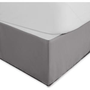 Martex Queen Size 21 Bed Skirt | Pleated Bed Skirt | Easy Fit Bed Skirts | Microfiber Bed Skirt | 21 Inch Drop | Hotel Quality Bedskirt | Gray (Grey)