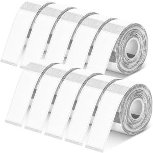 1600 Pcs Label Tapes 15 x 40 mm Laminated Stickers Replacement Compatible with D30 Portable Thermal Label Paper Printer Tapes Refill for Office 160 Pcs/roll (Clear)