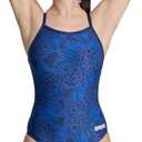 ARENA Womens Performance Women's Hydrangea Bouquet Team Print Light Drop Back Bathing Suit (34)