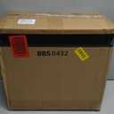 KKTONER PU Leather Round Rolling Stool with Foot Rest Swivel Height Adjustment Spa Drafting Salon Tattoo Work Office Massage Stools Task Chair Small (Black)