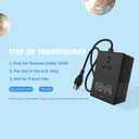 120Watts, Voltage Converter 110v to 220v, 110 to 220 Voltage Converter, Transformador de 110 a 220, Step up Transformer 110v to 220v, Applicable to Appliances with a Power of 120 Watts or Less