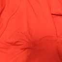 QINSEN Women's Long Sleeve V Neck T Shirts Double Lined Crop Top Seamed Cup Going Out Tops (X-Large, Red)