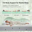 Anluoer Queen Mattress Topper Memory Foam, Rayon Derived from Bamboo Pillow Top Mattress Topper for Back Pain Relief, Cooling Soft Mattress Pad with 8-21" Deep Pocket, 60x80 Inches, White