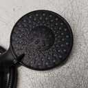 Filtered Shower Head with Handheld, High Pressure 9 Spray Mode Matte Black Showerhead with 4 Filters, Detachable Shower Head, Water Softener Filters Beads for Hard Water - Remove Chlorine