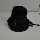 WOYYHO Pet Dog Carrier Backpack Small Dog Front Backpack Ventilated Mesh Dog Travel Back Pack with Safety Belt for Travel Hiking Cycling Outdoor Adventures (Size M: 5-9 lbs, Black)