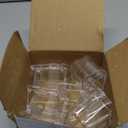 4 Pcs Bird Cage Feeder Plastic Cups Acrylic Feeding Bowl Anti- Splashing Water Food Feeder Box (for Bird Cage with Spring Door)