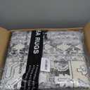 zesthome 8x10 Area Rugs-Washable Rug for Living Room, Non-Slip Backing Rugs, Stain Resistant 8x10 Rug for Bedroom, Ultra-Thin Low Pile Rugs, Vintage Large Home Decor (Grey/Beige)