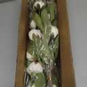 VIERENA 6 Pcs Faux Silk Peony Artificial Flowers for Vase -27", Bulk Fake Peonies Branches with Stems for DIY Bouquet Centerpieces Wedding Fillers Arrangements Shower Decorations (Cream)