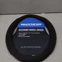 Skechers Steering Wheel Cover, Memory Foam Car Steering Wheel Cover,14.5-15inch Anti-Slip Safety Comfortable Desgin, Universal Accessory for Diverse Cars, Truck,SUV (Black & Black)