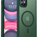 Magnetic for iPhone 11 Phone Case-Compatible with MagSafe-Slim Translucent Matte-Military Grade Drop Protection Phone Case for iPhone 11 6.1", Dark Green