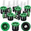 10 Pieces Variable Arc Nozzle, Pop-up Sprinkler Heads Replacement Compatible with Most of 360 Degree Adjustable Pop Up Sprinklers Spray Head for Garden Lawn Irrigation (12AN)