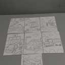 Louise Maelys Pre Drawn Canvas to Paint for Kids - 7 Pack Transportation Theme Pre-Stretched Canvas Panels (5x7 inch) Easy Paint Art Kit for Beginners,Unique Gifts