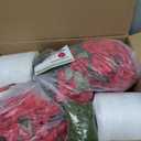 BLOSMON Artificial Flowers with Pot for Outdoors, Red Geraniums, Set of 2