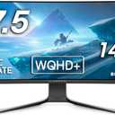 Alienware Ultrawide Curved Gaming Monitor 38 Inch, 144Hz Refresh Rate, 3840 x 1600 WQHD , IPS, NVIDIA G-SYNC Ultimate, 1ms Response Time, 2300R Curvature, VESA Display HDR 600, AW3821DW - White