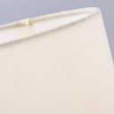 Wellmet CreamWhite 6"x 6"x10" Lampshade, No Assembly Required, Classic Modern Lamp Shade for Table Lamp, Bedside Lamp, Floor Lamp, Fabric Drum Lampshade, Spider Fitter