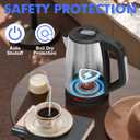 Stariver 2.5L Large Electric Kettle, BPA Free Stainless Steel Water Heater, Fast Boil Electric Tea Kettle, Water Boiler with Auto Shut-Off & Boil-Dry Protection for Family (10-12 Cups)