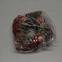 6 Pieces Christmas Candle Ring Christmas Candle Holder Artificial Berry Candle Rings with Pine Cones Small Wreaths for Wedding Festive Decoration