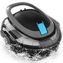 S2 Pool Vacuum Robot for Above Ground Pools, Cordless Operation, 80-Min Runtime, Coverage up to 766 sq ft, Efficient Cleaning Performance, Self-Parking and Easy Maintenance (Jet Black)