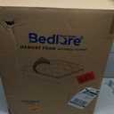 Bedlore 4-Inch King Mattress Topper for Back Pain - Dual Layer Medium Support (2" Gel Memory Foam + 2" Cooling Fluffy Pillow Top Pad), Breathable & Pressure Relief (Gray)