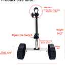 Support Wheel Attachment for String Grass Trimmer Weed Wacker/Weed Eater4.9" x 14.2" Yellow Auxiliary Wheel Angle & Height Adjustable Fit 1.02"(26mm) Rod/Pole/Shaft