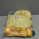 Baby Head Protector Backpack Cushion Wear - Adjustable Baby Toddler Fall Back Head Protector for Crawling Walking Cute Yellow Duck