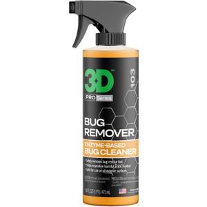 3D Bug Remover - All Purpose Exterior Cleaner & Degreaser to Wipe Away Bugs on Plastic, Rubber, Metal, Chrome, Aluminum, Windows & Mirrors, Suitable for use on Car Paint, Wax & Clear Coat (16 Fl Oz (Pack of 1))