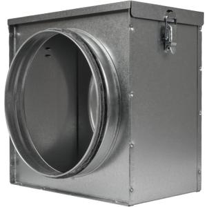Repa Market 8" Duct Air Filter Box  Galvanized Steel Inline Dryer Filter Housing for Round Duct - EPDM Rubber Gaskets  Easily Serviceable Lint Trap  Intake Ventilation, Home Improvement