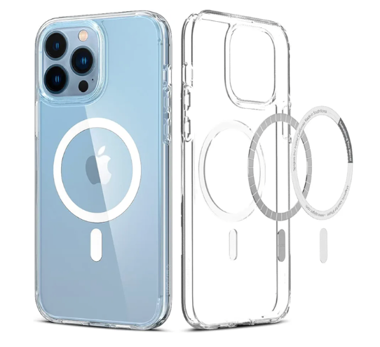Spigen for iPhone 13 Pro Max Case, Ultra Hybrid MagFit [Anti-Yellowing] [Compatible with Magsafe] - Clear 6x3 Inch