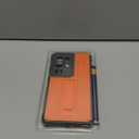 CaseBorne V Compatible with Samsung Galaxy S24 Ultra Case - [Extremely Rugged] [Military Grade 5-Layer Construction] with Built-in Stand - Orange/Gray