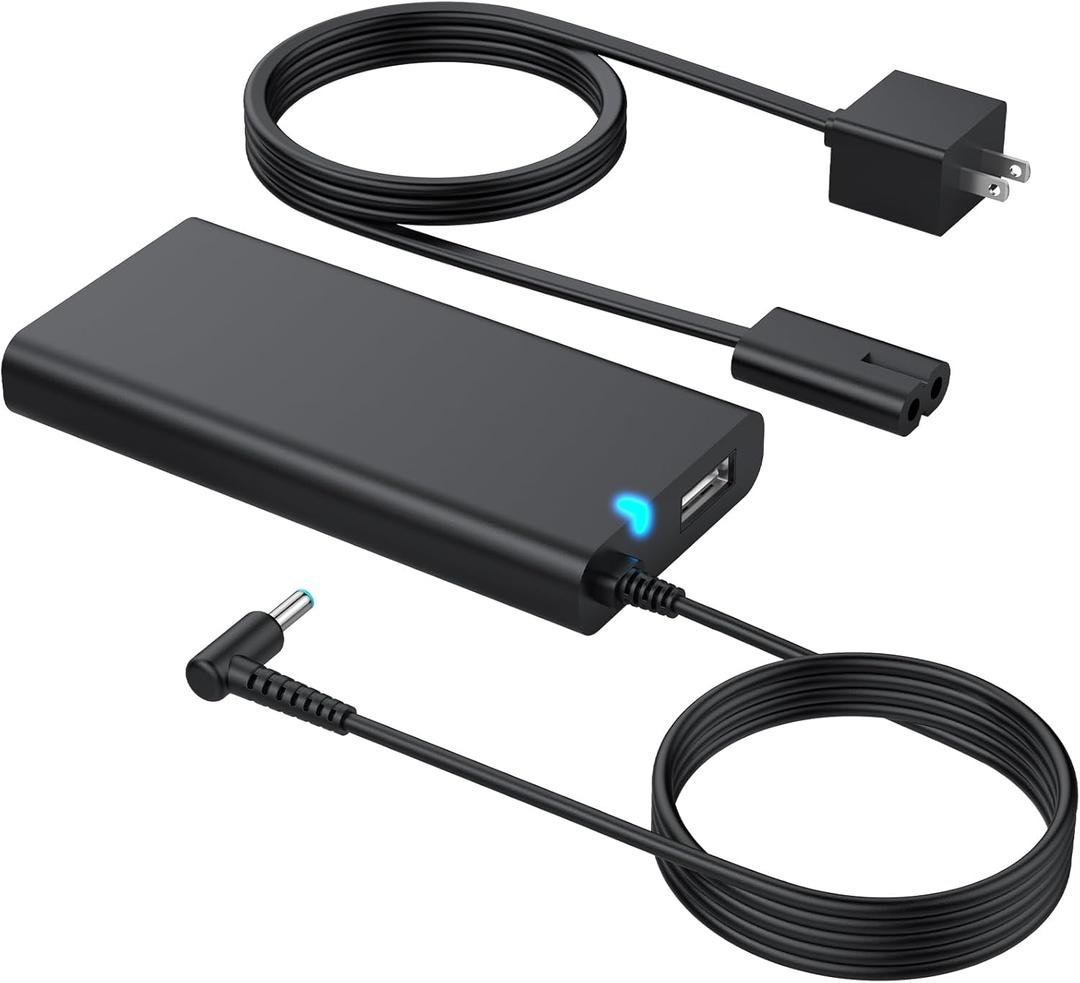 65W 45W AC Adapter for HP Elitebook, ProBook, X360 Pavilion, Envy, Spectre, Stream and More Laptop Power Supply Charger Cord