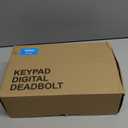 Veise Fingerprint Door Lock with 2 Lever Handles - Keyless Entry Door Lock, Electronic Keypad Deadbolt, Digital Smart Code & Front Handle Sets, Auto-Locking, Easy Installation, Satin Nickel