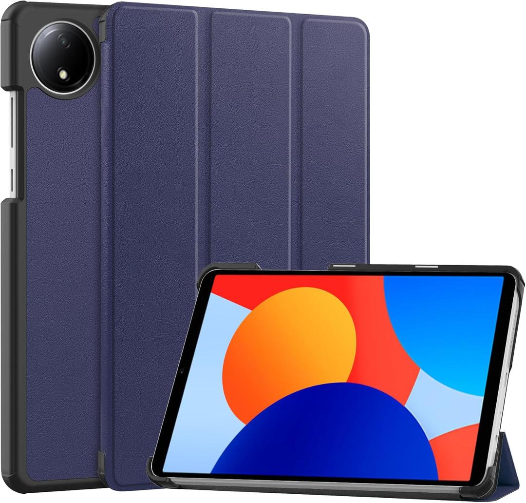 4 x Smart Case for Xiaomi Redmi Pad SE 8.7'' 2024, Ratesell Lightweight Trifold Stand Smart Case Cover with Auto Wake/Sleep for Xiaomi Redmi Pad SE 8.7'' Navy Blue