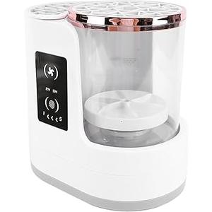 Makeup Brush Cleaner Machine, High-Speed 850RPM Cleaning, 2H/5H Timer, Portable Makeup Brush Cleaner, Easy Disassembly, Quick Dry, for Travel, Everyday Use, Professional Beauty Routine