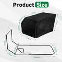 Lawn Mower Bag and Frame Set Grass Catcher Bag and Frame for Toro Rear Power inch Force Flex Bagger Replace 132-4483-03 115-4664 114-2639-03
