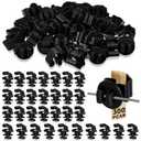 Geiserailie 300 Pcs T Post Insulators Electric Fence Posts Electric Fence Insulators Wire Standard Snug Fitting T Post Clips for Agricultural Ranchers