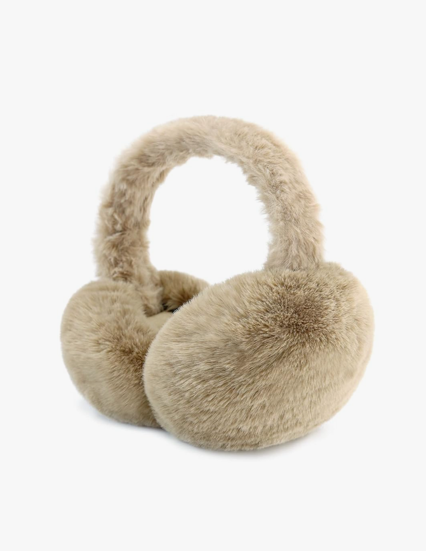 PIGBENGO Foldable Ear Muffs for Women Cold Weather Fluffy Earmuffs Winter Warm Headband Cute Slouchy Ear Warmers