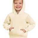 Haloumoning Baby Toddler Kid Boy Hooded Sweatshirts Fleece Hoodies Ear Hoodie Pullover Clothes with Pocket Apricot, Size 3-4 T